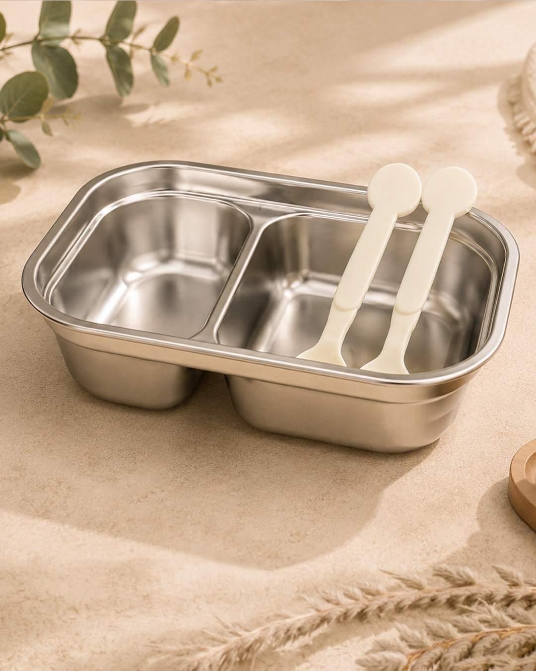 Lunch Box από Ανοξείδωτο Ατσάλι με Μαχαιροπίρουνα – "Smile" & "Nice" 2 Lunch Box από Ανοξείδωτο Ατσάλι με Μαχαιροπίρουνα – "Smile" & "Nice" - Image 2